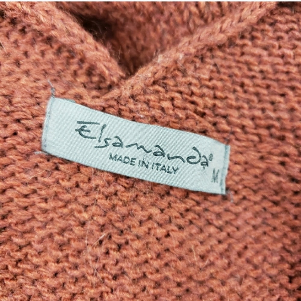 Anthropologie Elsamanda made in Italy cardigan open front sweater medium - Picture 8 of 10